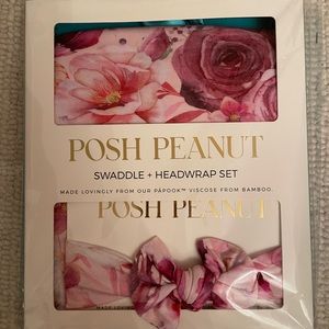 Posh Peanut Amira Infant Swaddle & Headwrap Set